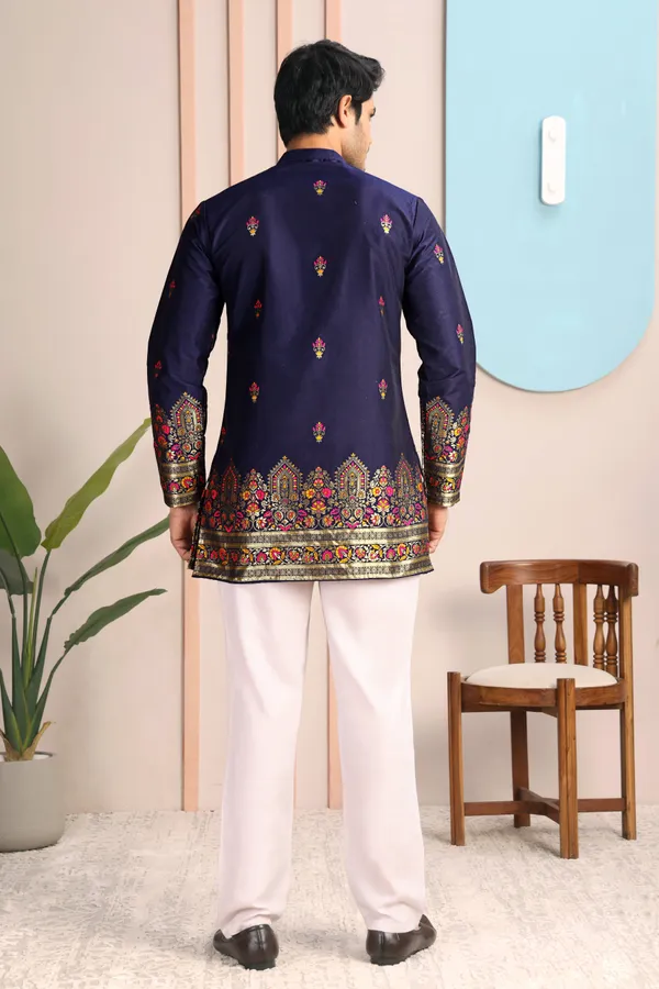 Mogra_Floral_Zamin_Kurta_Navy