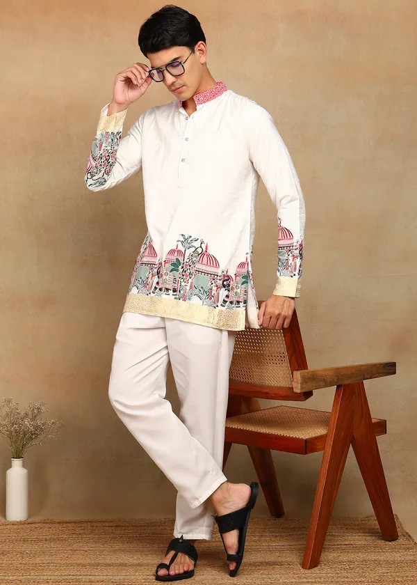 Agra_Jacquard_Morr_Kurta_Vanilla