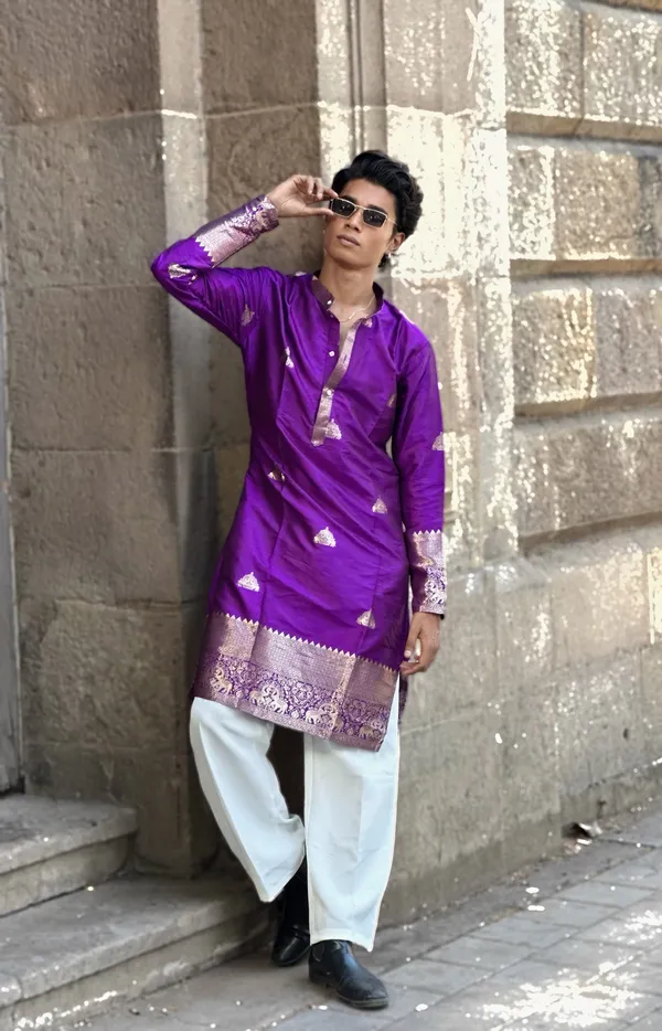 Face_Hathi_Heritage_Kurta_Purple
