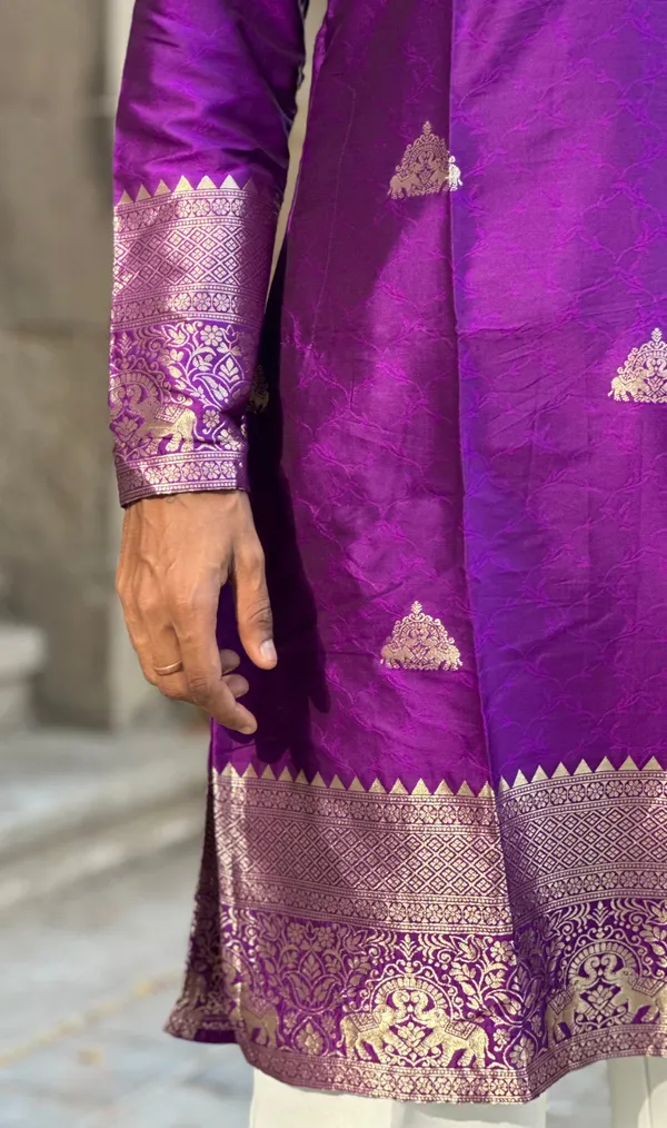 Face_Hathi_Heritage_Kurta_Purple