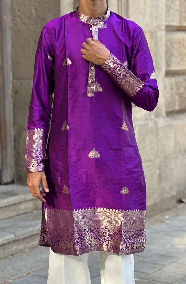 Face_Hathi_Heritage_Kurta_Purple