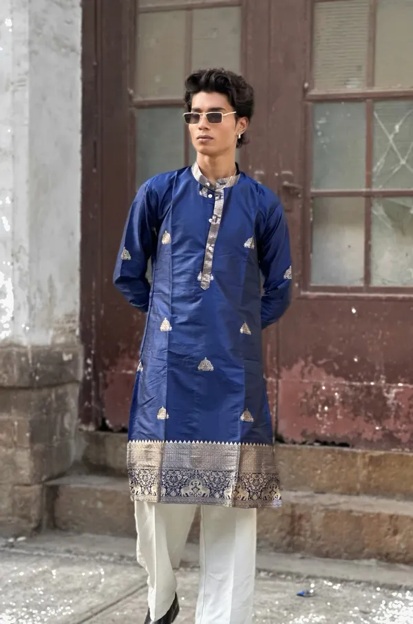 Face_Hathi_Heritage_Kurta_Navy_Blue