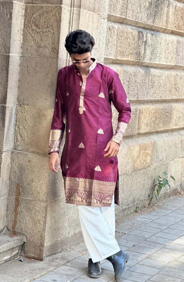 Face_Hathi_Heritage_Kurta_Wine