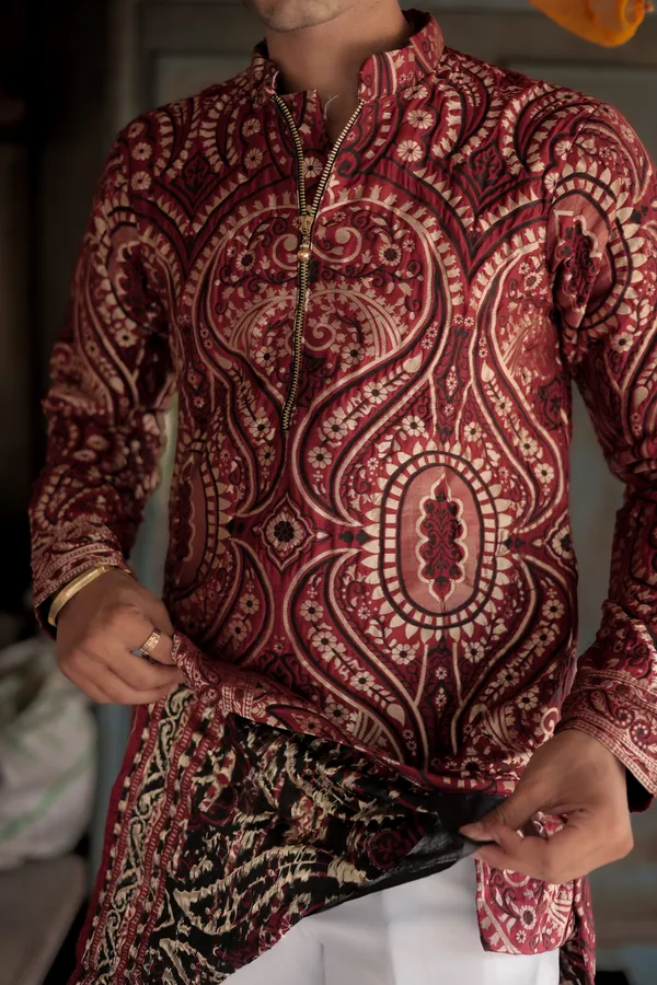 Heart_Heavy_Designer_Kurta_Red