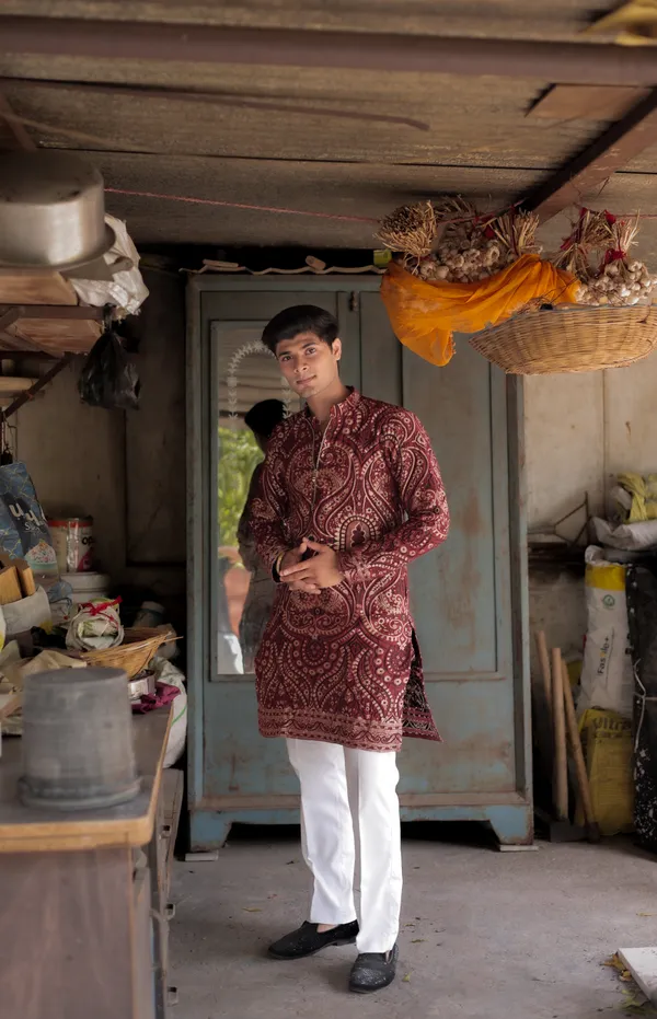 Heart_Heavy_Designer_Kurta_Red