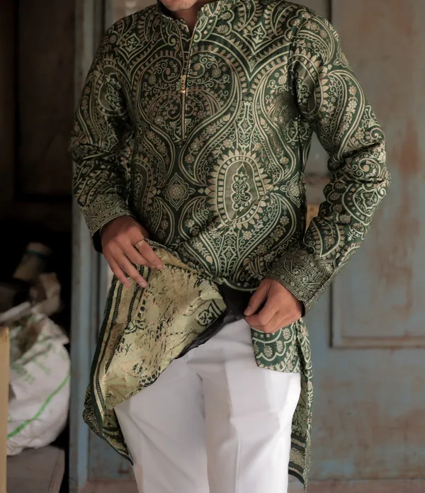 Heart_Heavy_Designer_Kurta_Green