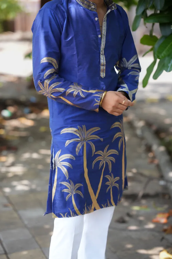 Gold_Coco_Designer_Kurta_Blue