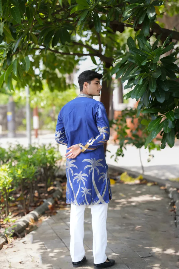 Gold_Coco_Designer_Kurta_Blue