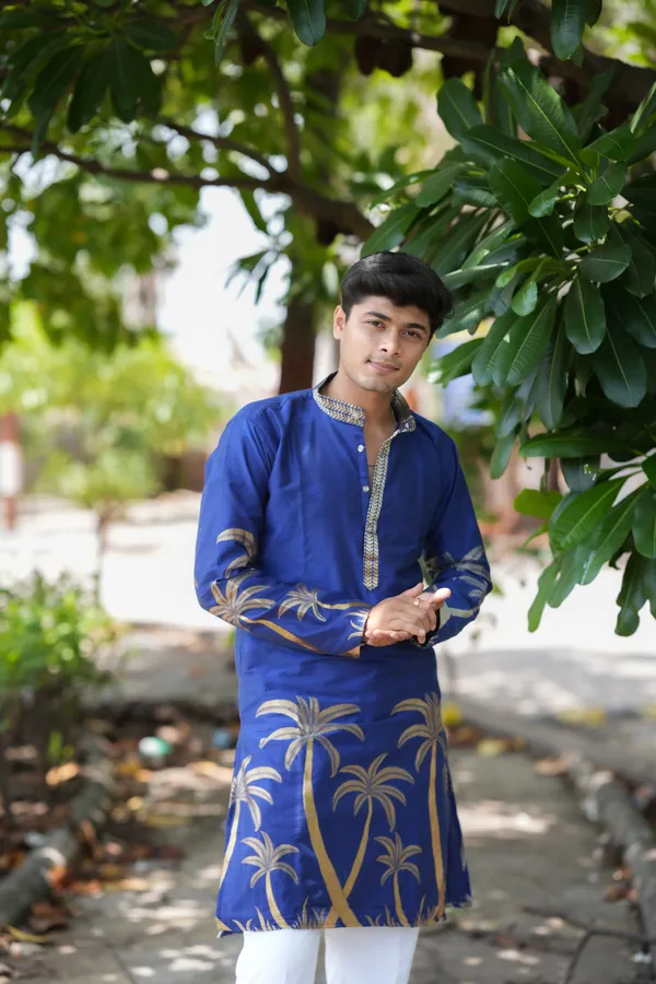 Gold_Coco_Designer_Kurta_Blue