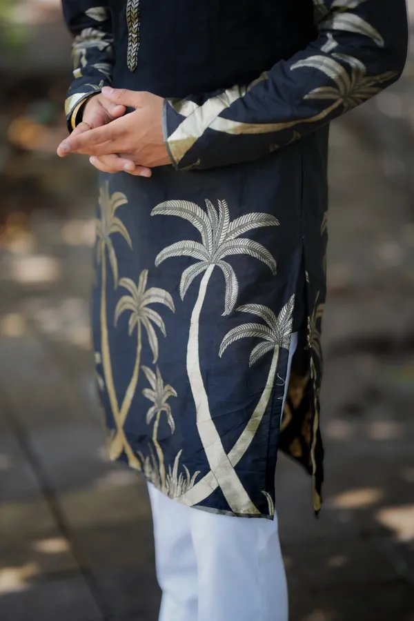 Gold_Coco_Designer_Kurta_Black