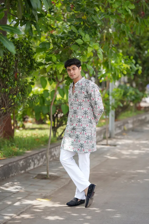 Spar_Cooco_Handloom_Kurta_White