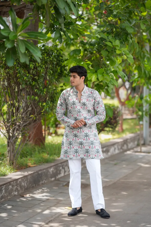 Spar_Cooco_Handloom_Kurta_White