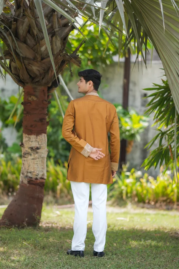Levy_Lefy_Short_Kurta_Gold