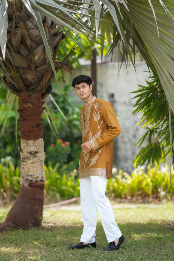 Levy_Lefy_Short_Kurta_Gold