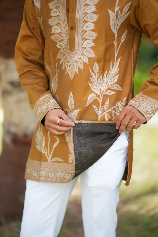Levy_Lefy_Short_Kurta_Gold