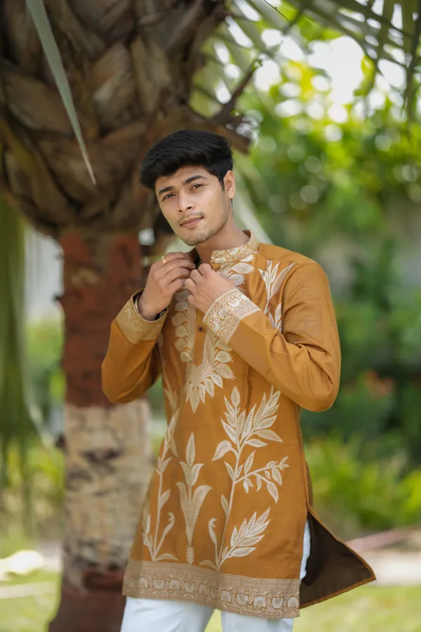 Levy_Lefy_Short_Kurta_Gold