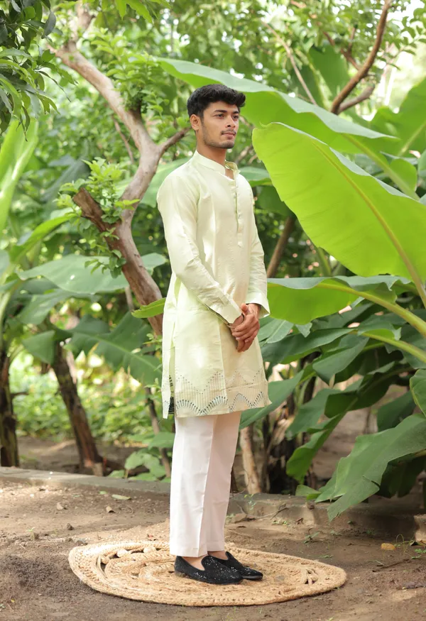 Mist_Heirloom_Jacquard_Kurta_Green