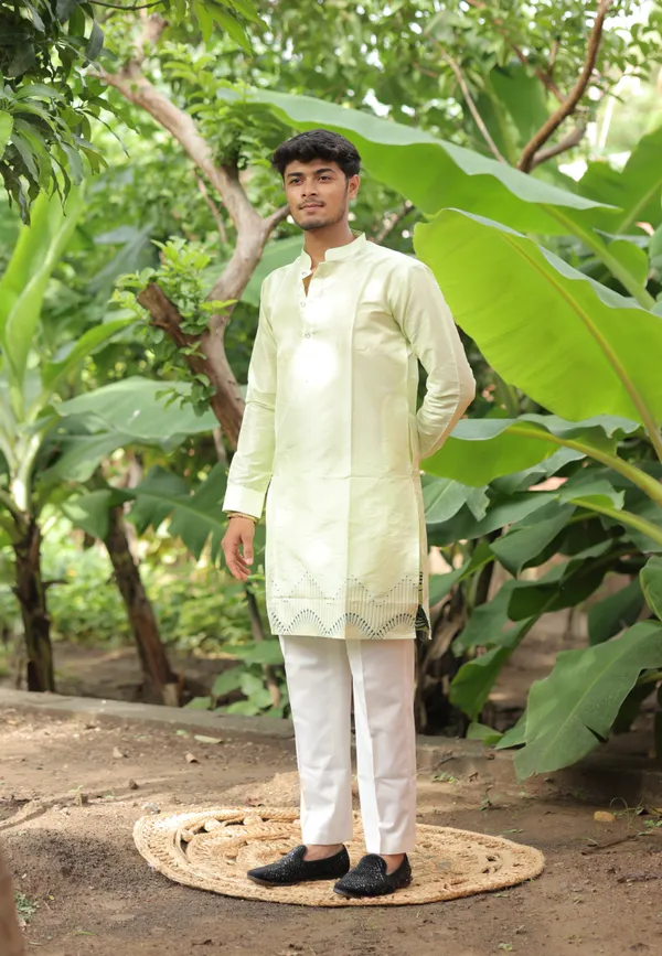Mist_Heirloom_Jacquard_Kurta_Green