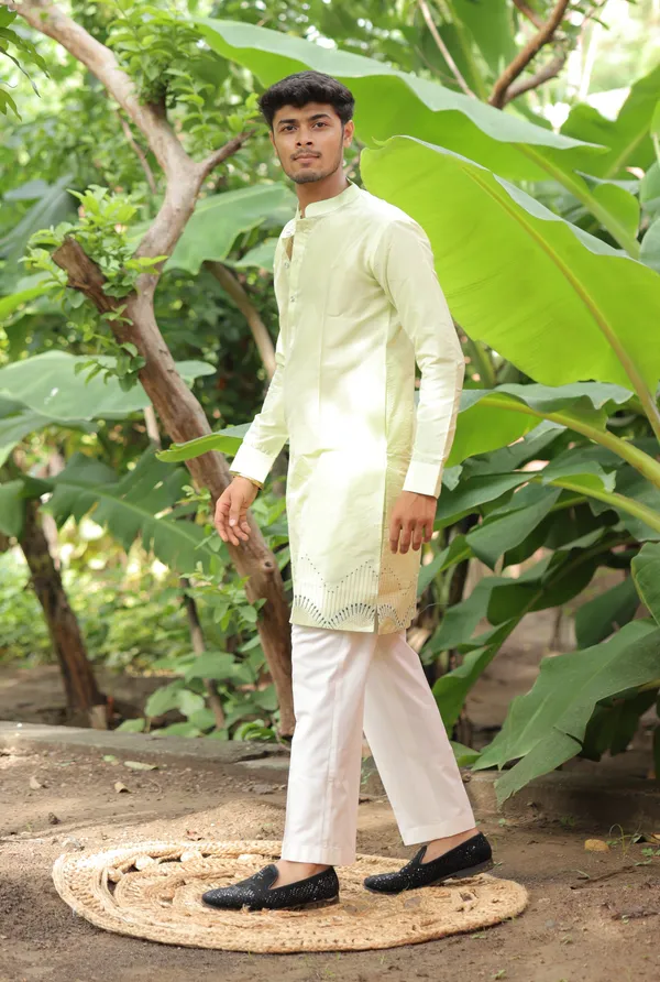 Mist_Heirloom_Jacquard_Kurta_Green