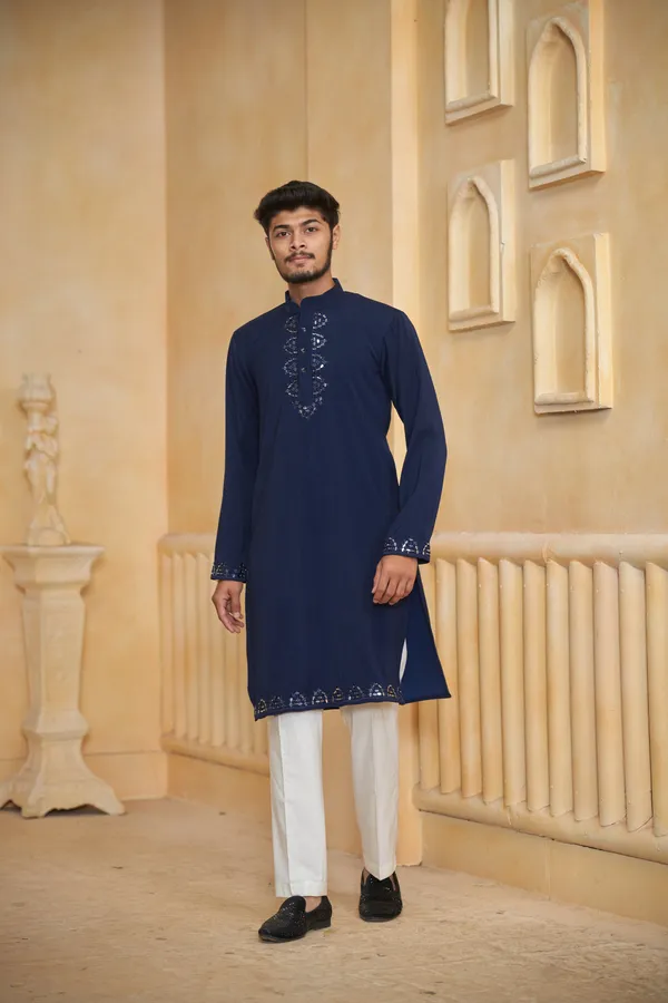 Midnight_Aabha_Mirror_Kurta_Armani_Heavy_Fabric