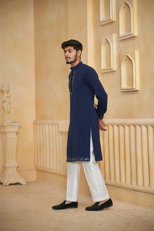 Midnight_Aabha_Mirror_Kurta_Armani_Heavy_Fabric