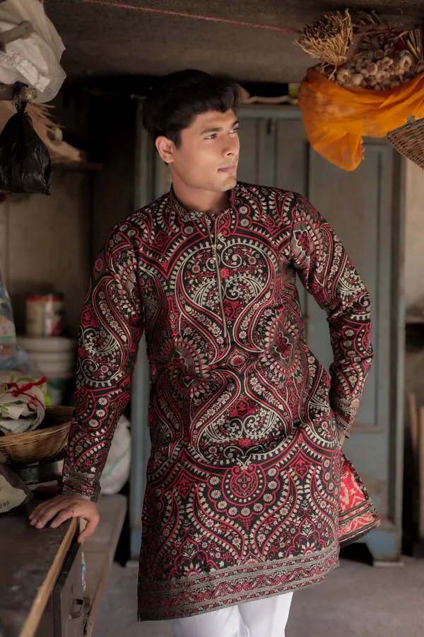 Heart_Heavy_Designer_Kurta_Black