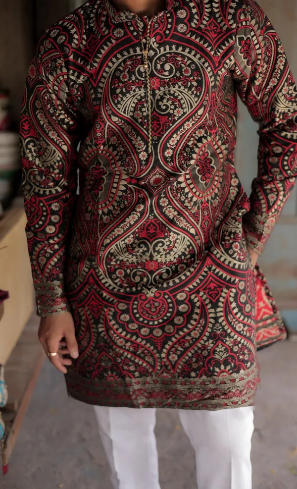Heart_Heavy_Designer_Kurta_Black