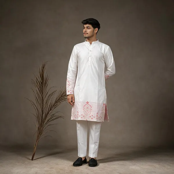 Ivory_Whisper_Crest_Jacquard_Kurta