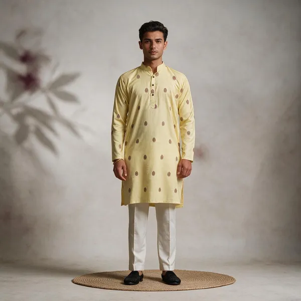 Golden_Dusk_Imperial_Motif_Kurta_Yellow