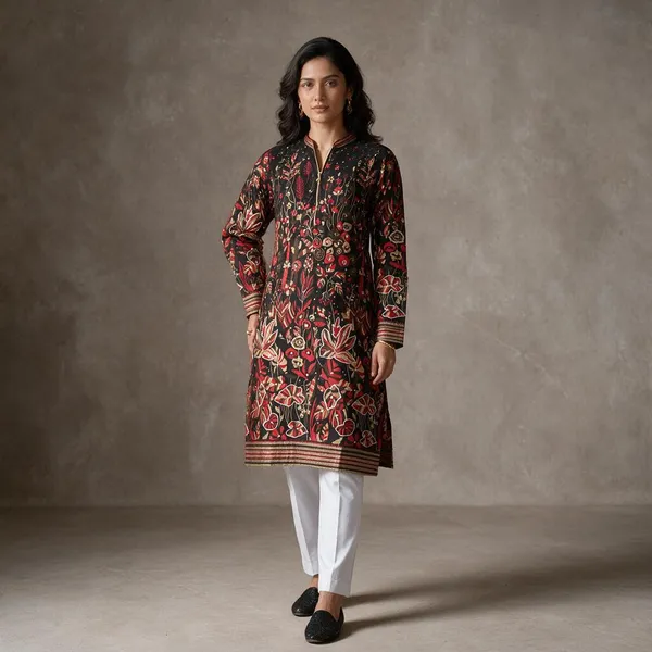 Star_Petals_Rich_Handwork_Kurta_Black