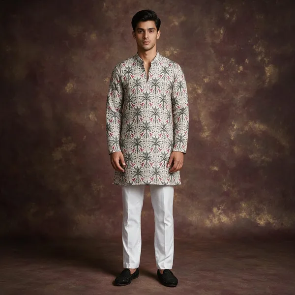 Spar_Cooco_Handloom_Kurta_White