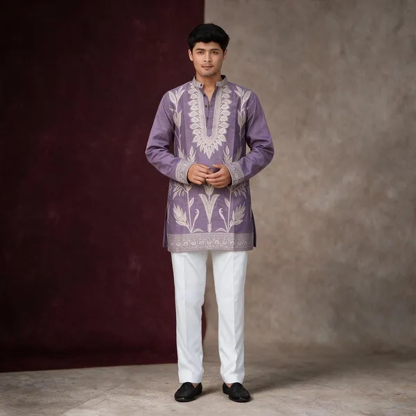 Levy_Lefy_Short_Kurta_Lite_Purple