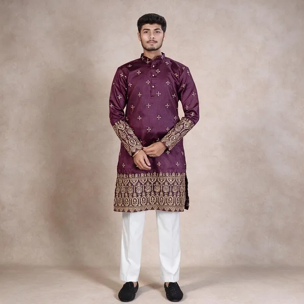 Royal_Dusk_Zari_Embroidered_Heirloom_Kurta_Navy