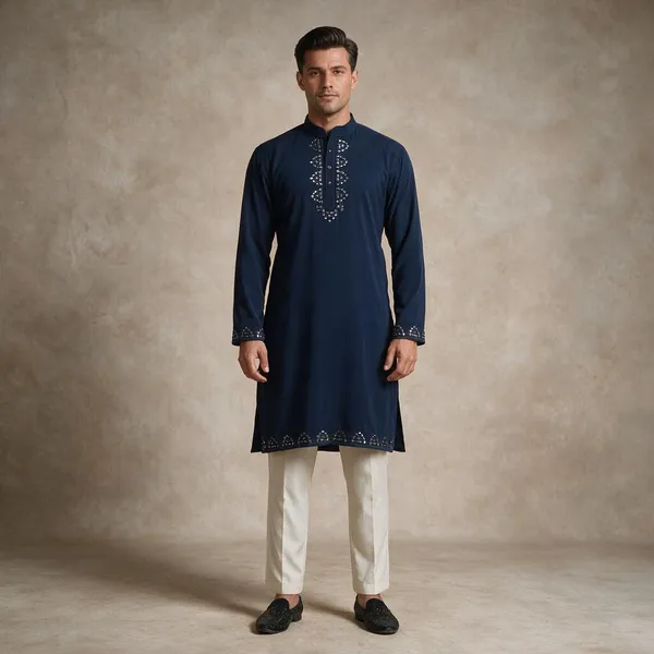 Midnight_Aabha_Mirror_Kurta_Armani_Heavy_Fabric
