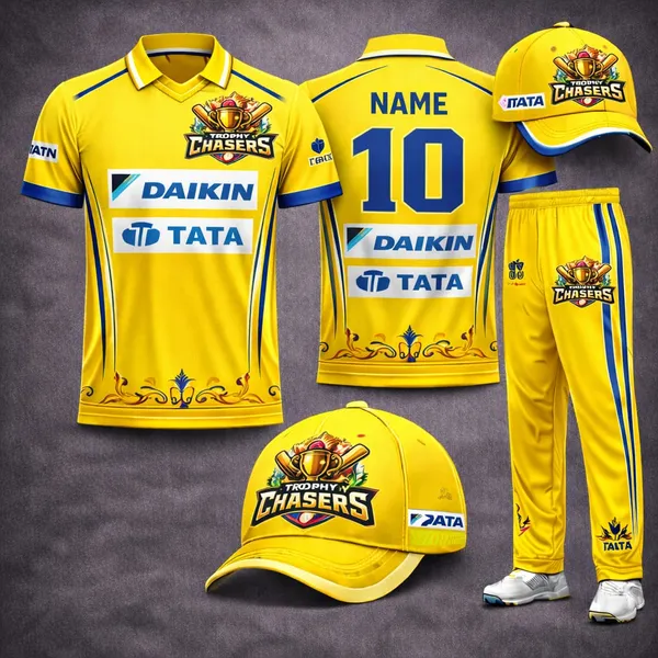 Yellow_Polyester_And_Spandex_Cricket_Jersey_Set_Sportswear_Set