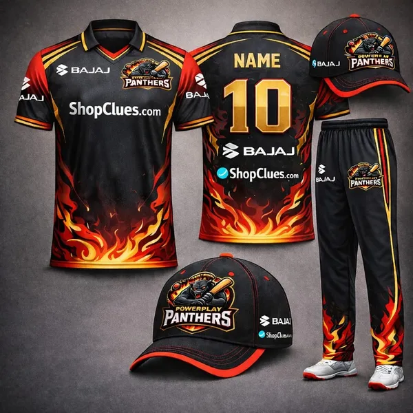 Black_Polyester_And_Spandex_Cricket_Jersey_Set_Sportswear_Set