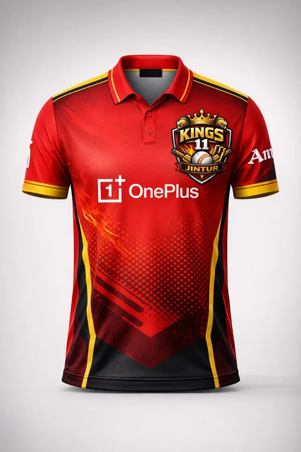 Red_Polyester_And_Spandex_Cricket_Jersey_Sportswear