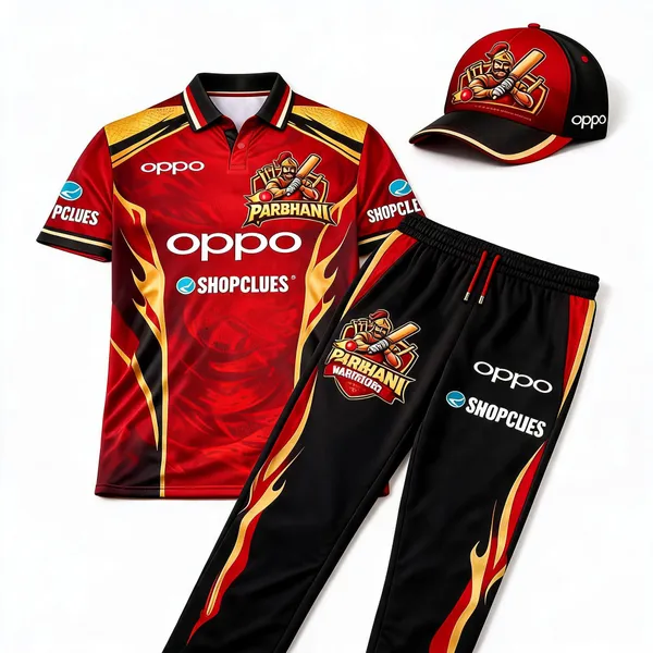 Red_Polyester_And_Spandex_Cricket_Jersey_Set_Sportswear_Set
