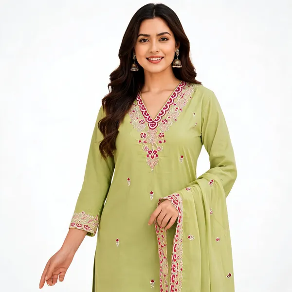 Light_Green_Chanderi_Silk_Straight_Embroidered_Suit_Set_For_Women