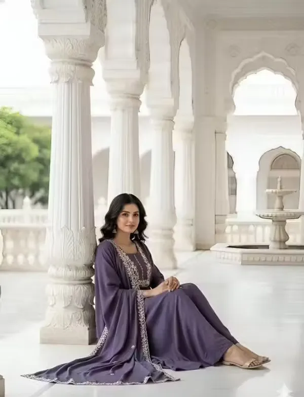 Purple_Silk_Flared_Embroidered_Anarkali_Suit_For_Women