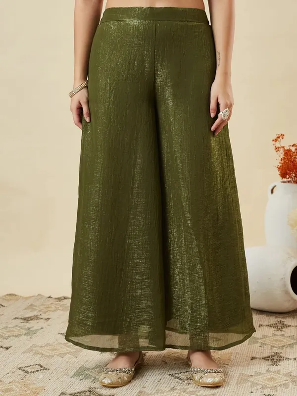 Olive_Green_Ancy_Silk_Straight_Embroidered_Salwar_Suit_For_Women
