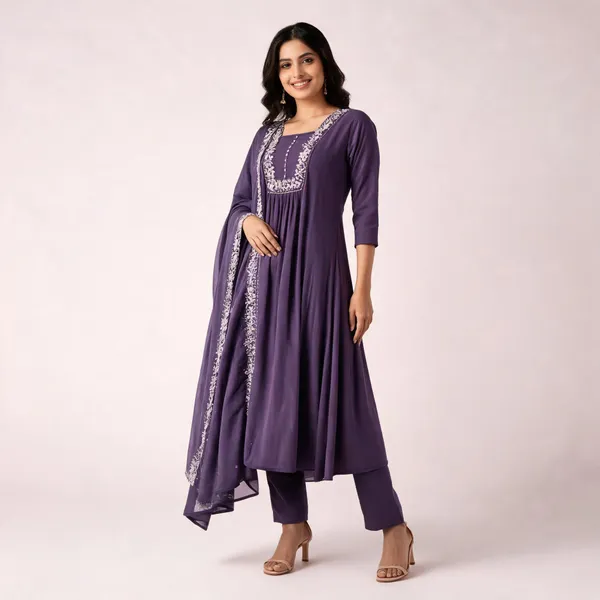Purple_Silk_Flared_Embroidered_Anarkali_Suit_For_Women