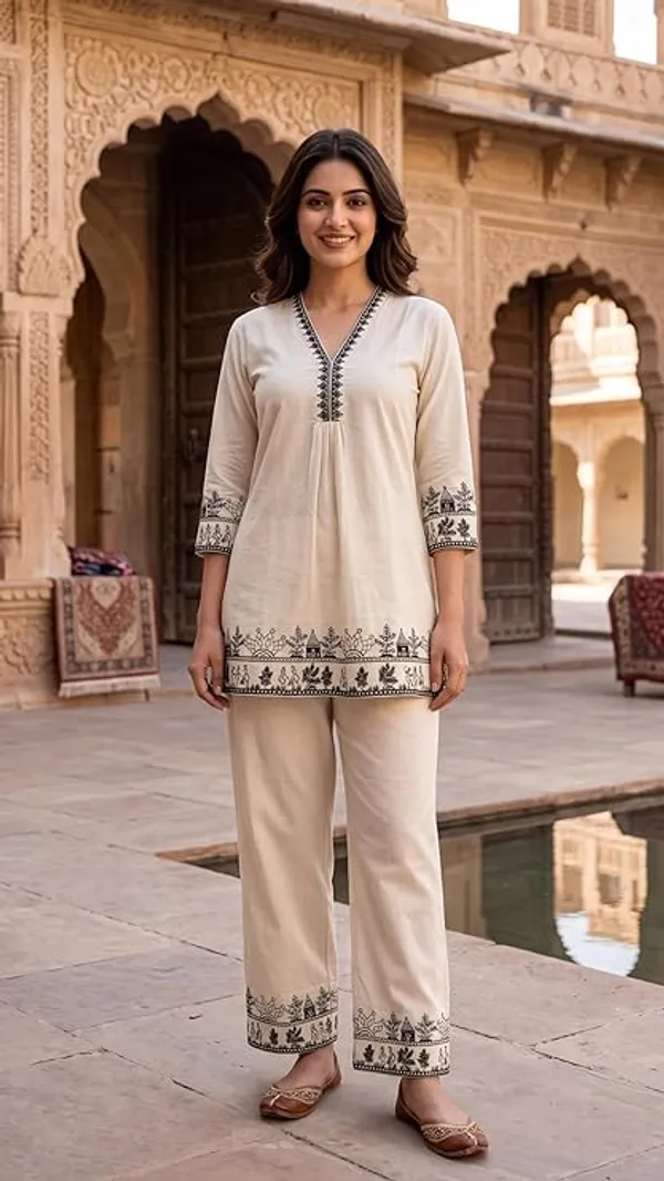 Ivory_Khadi_Cotton_Straight_Patterned_Kurta_Set_For_Women