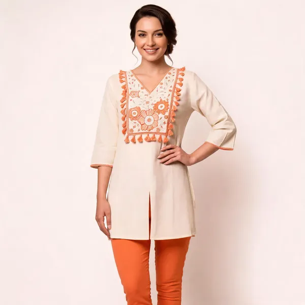Ivory_Khadi_Cotton_Straight_Embroidered_Kurti_For_Women