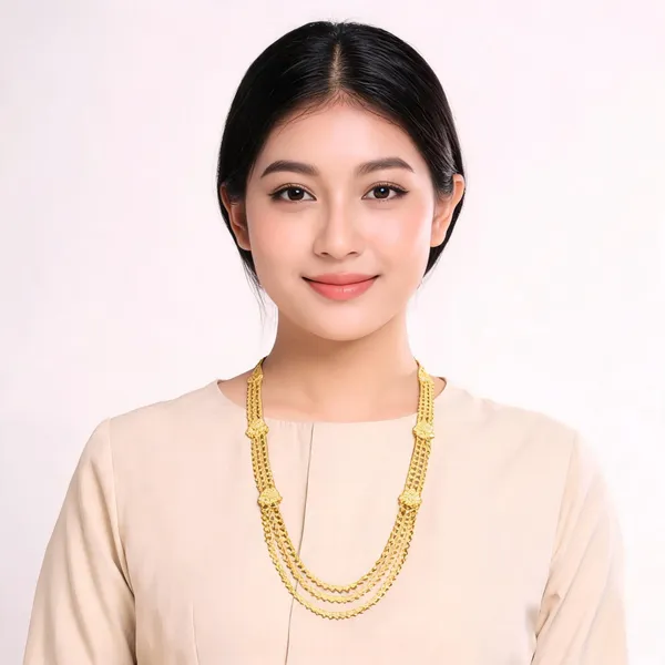 Gold_Micro_Gold_Multi-Layered_Necklace_For_Women