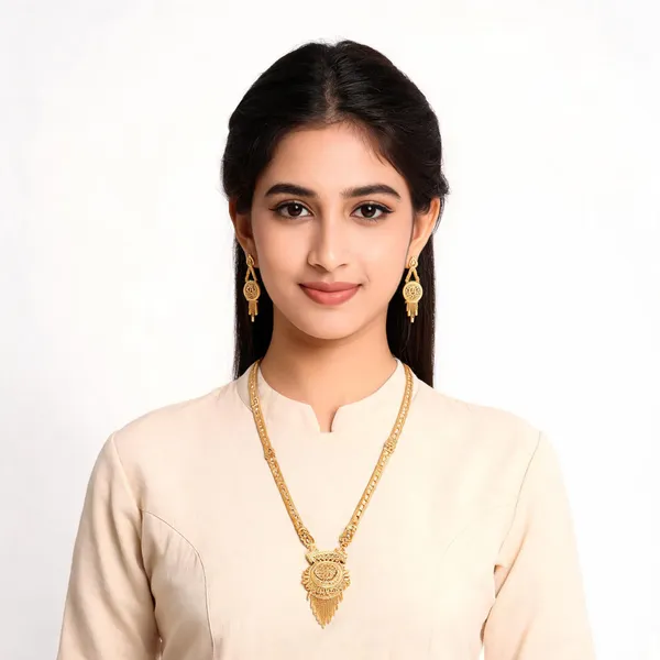 Gold_Micro_Gold_Traditional_Ornate_Necklace_Set_For_Women