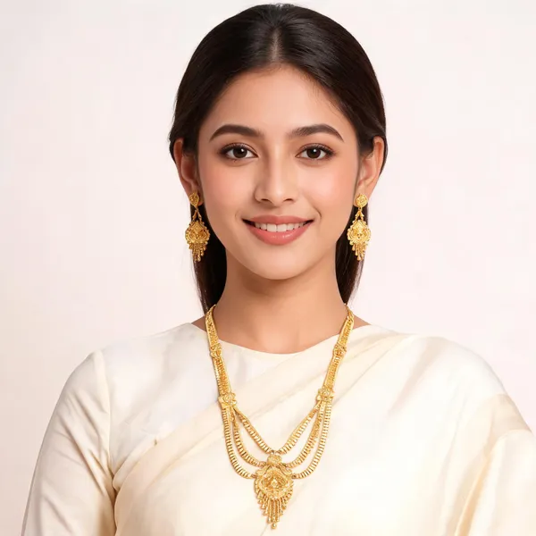 Gold_Micro_Gold_Traditional_Ornamental_Necklace_Set_For_Women
