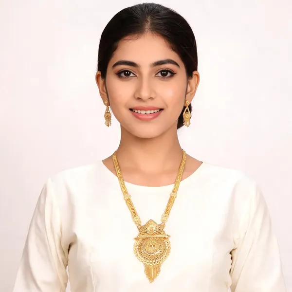 Gold_Micro_Gold_Lightweight_Traditional_Necklace_Set_For_Women