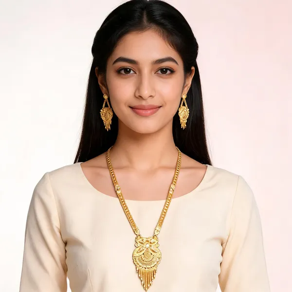 Gold_Micro_Gold_Ceremonial_Traditional_Necklace_Set_For_Women