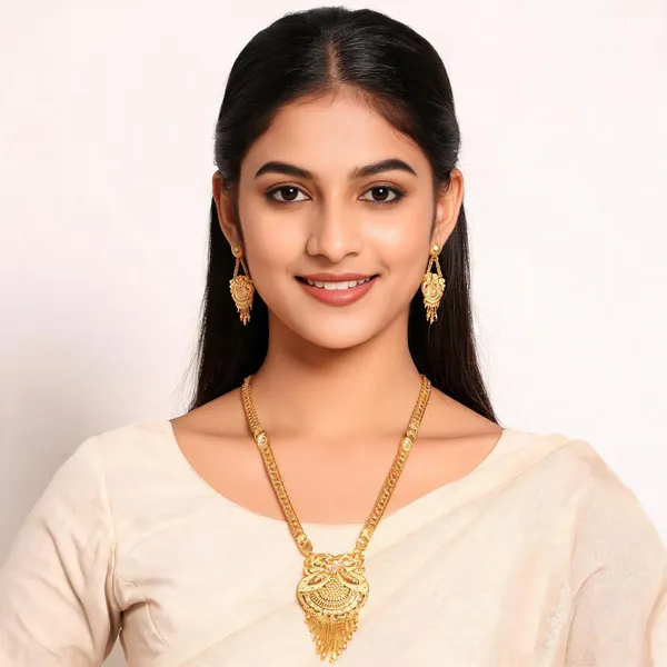 Gold_Micro_Gold_Ceremonial_Traditional_Necklace_Set_For_Women